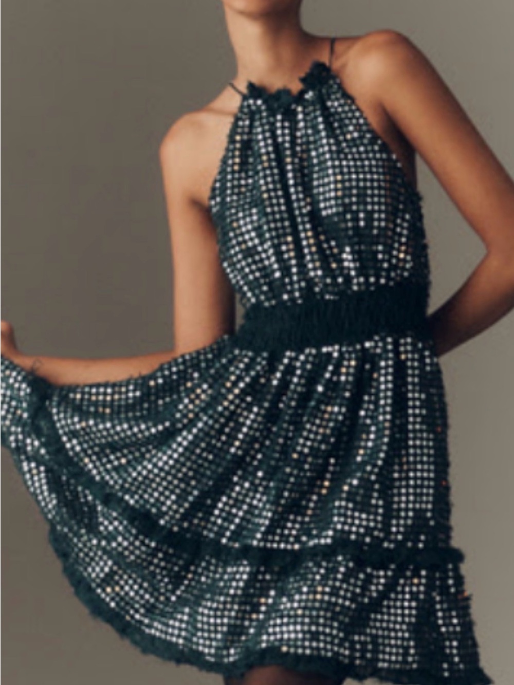Somerset Shine Mini Halter Dress Anthropologie Cocktail